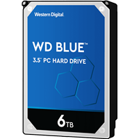 Жесткий диск/ HDD WD SATA3 6Tb Blue 5400 256Mb  1 year warranty (replacement WD60EZAZ, WD60EZRZ)
