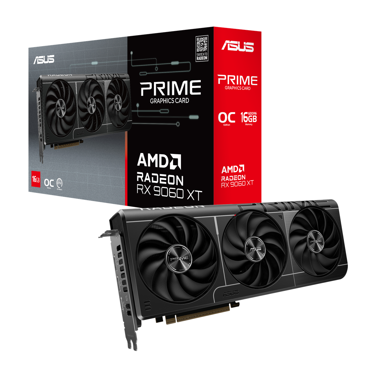 Видеокарта ASUS PRIME-RX9060XT-O16G