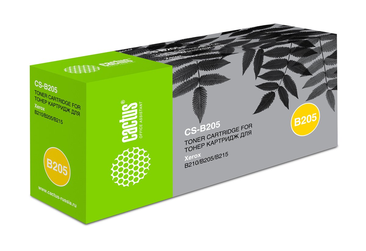 -/ Картридж лазерный Cactus CS-B205 106R04348 черный (3000стр.) для Xerox B205/210/215 Multifunction pr