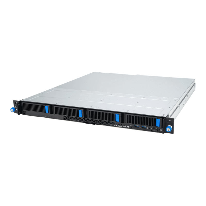 Серверная платформа/ ASUS RS300-E12-PS4, 1U, 1x LGA1700, 4x DDR5 4400, 4 x 3.5" hsb SATA/SAS*, 1x PCIe x16*, 1 x PCIe x8, 1x PCIe x4 Proprietary R/A slot, 2 x Intel® I210AT + 1 x Mgmt LAN, 350W