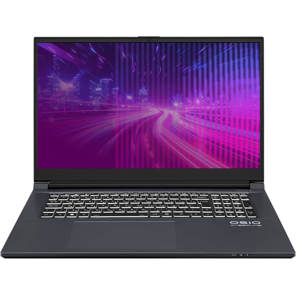Ноутбук CyberLine C170i-002 17.3"(1920*1080 IPS (матовый, 144Hz) )/Intel Core i5 12600H(2.7Ghz)/16384Mb/512PCISSDGb/noDVD/Ext:nVidia GeForce RTX4050(6144Mb)/Cam/BT/WiFi/52.6WHr/war 1y/2.4kg/Space Gray/noOS + не МПТ