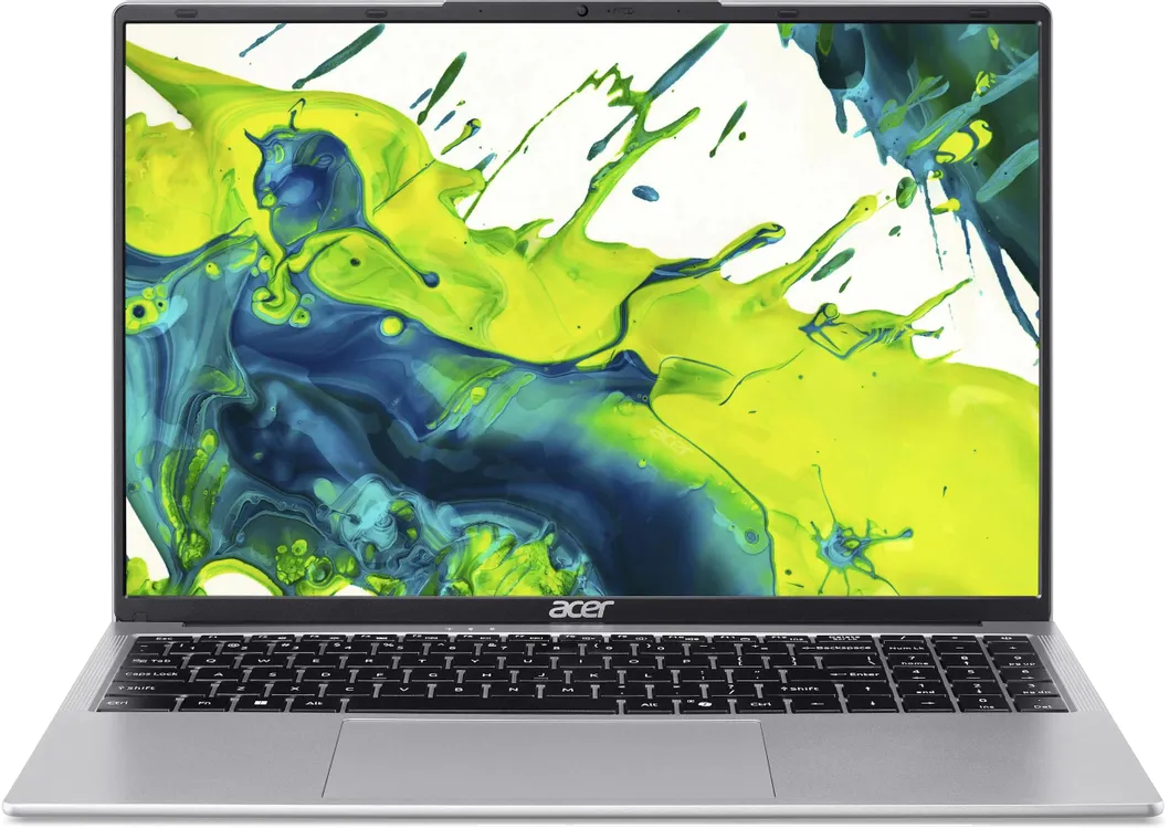Ноутбук/ ACER Aspire Lite AL16-54P-586N 16"(1920x1200 (матовый) IPS)/Intel Core i5 1334U(1.3Ghz)/16384Mb/512PCISSDGb/noDVD/Int:Intel HD/Cam/BT/WiFi/50WHr/war 1y/1.5kg/Silver/NoOS