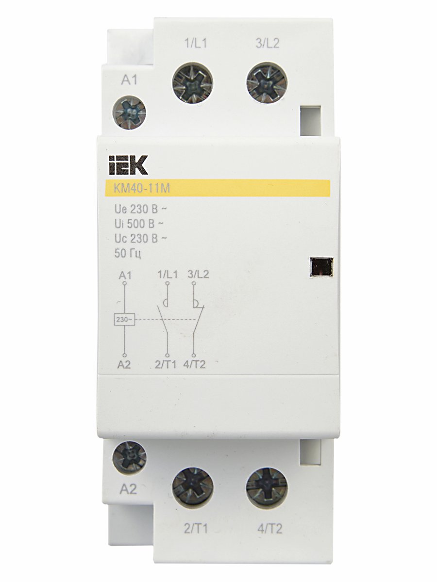 Контактор модульный КМ40-11М AC KARAT IEK MKK11-40-11