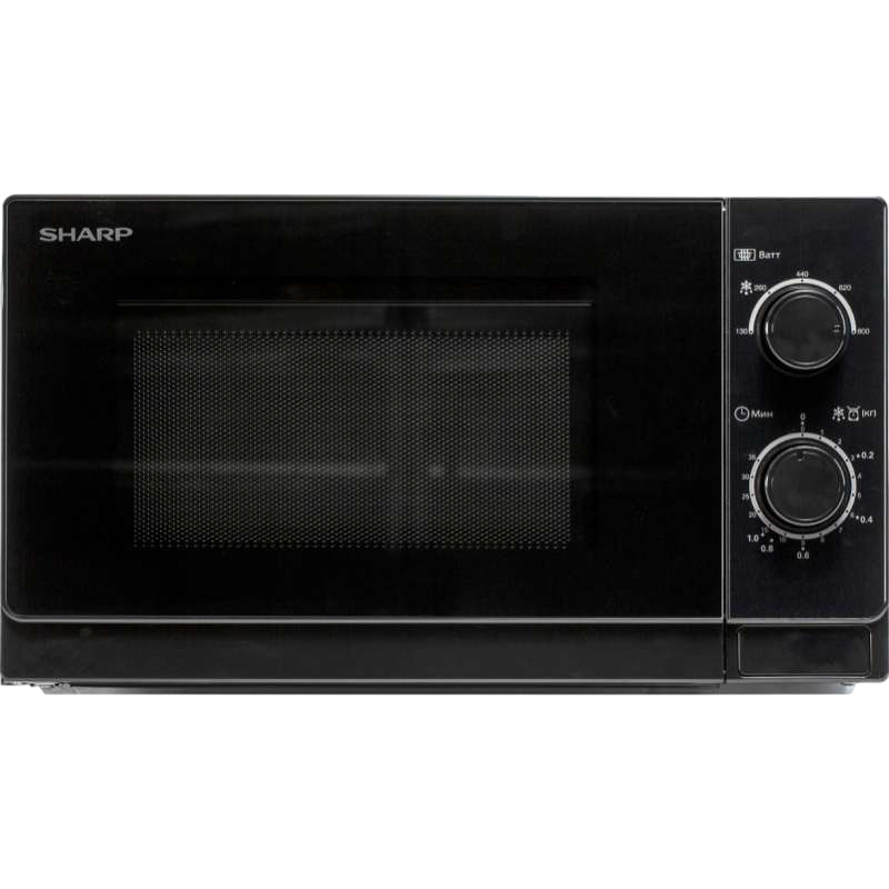 Микроволновая печь Sharp/ 20 л, 800 Вт, эмаль, черный