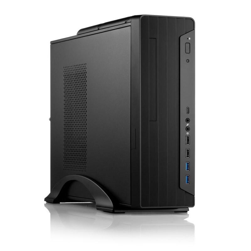 Корпус с блоком питания 400Вт./ Case Foxline mATX Desktop 400W FL-418 mATX case, black, w/PSU SFX 400W, w/2xUSB3.0+2xUSB2.0+1xType-C (USB2.0)