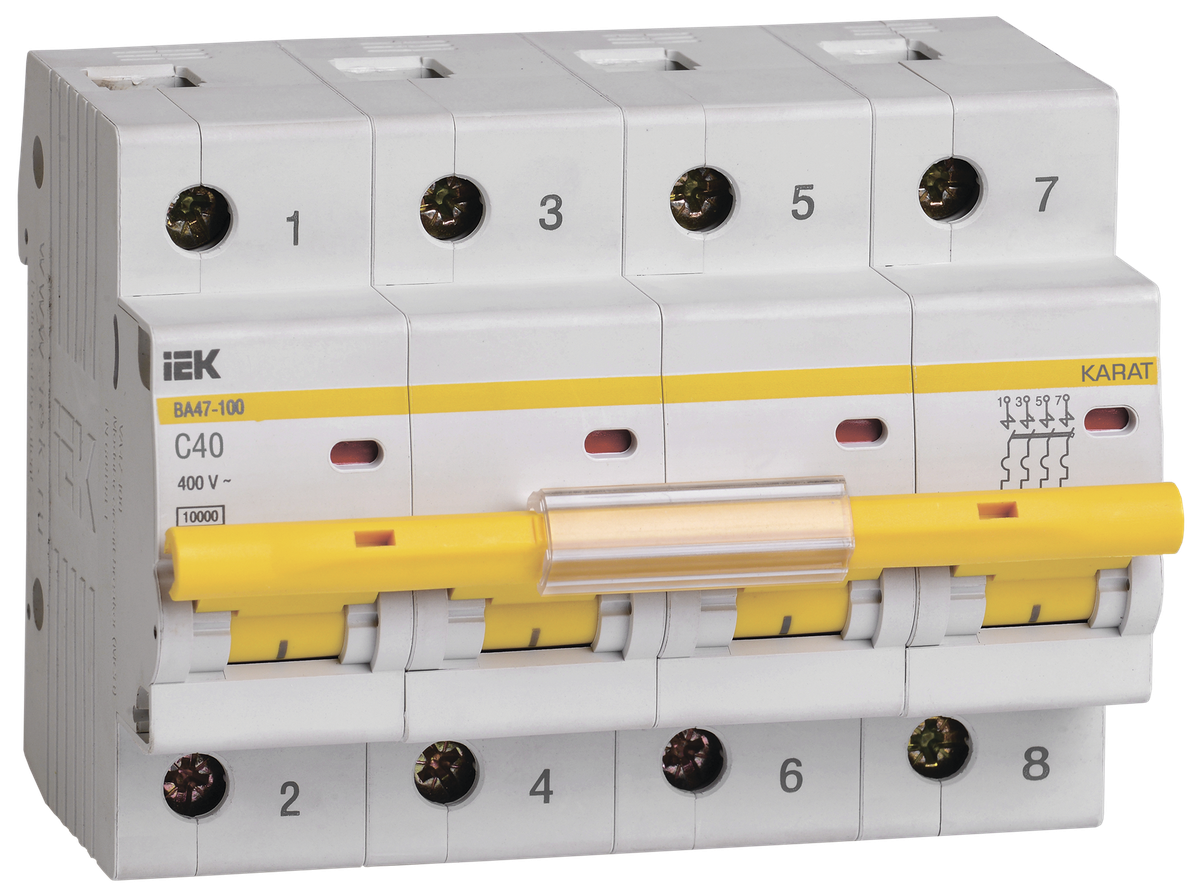 KARAT Авт. выкл. ВА47-100 4P C 40А 10кА IEK