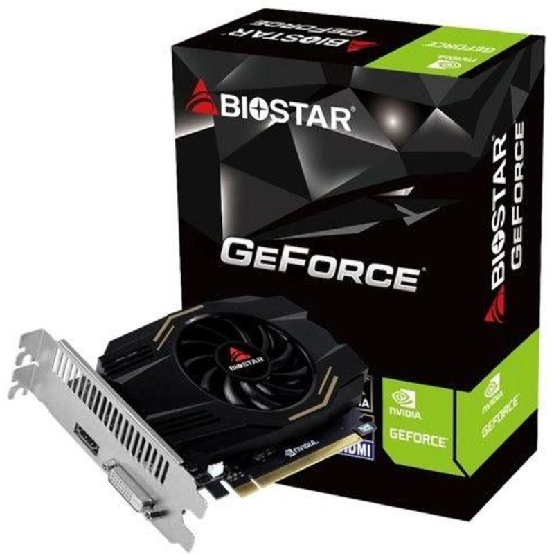 Видеокарта Biostar PCI-E 4.0 VN1034TB46 NVIDIA GeForce GT 1030 4Gb 64bit DDR4 1152/2000 DVIx1 HDMIx1 HDCP Ret [VN1034TB46]