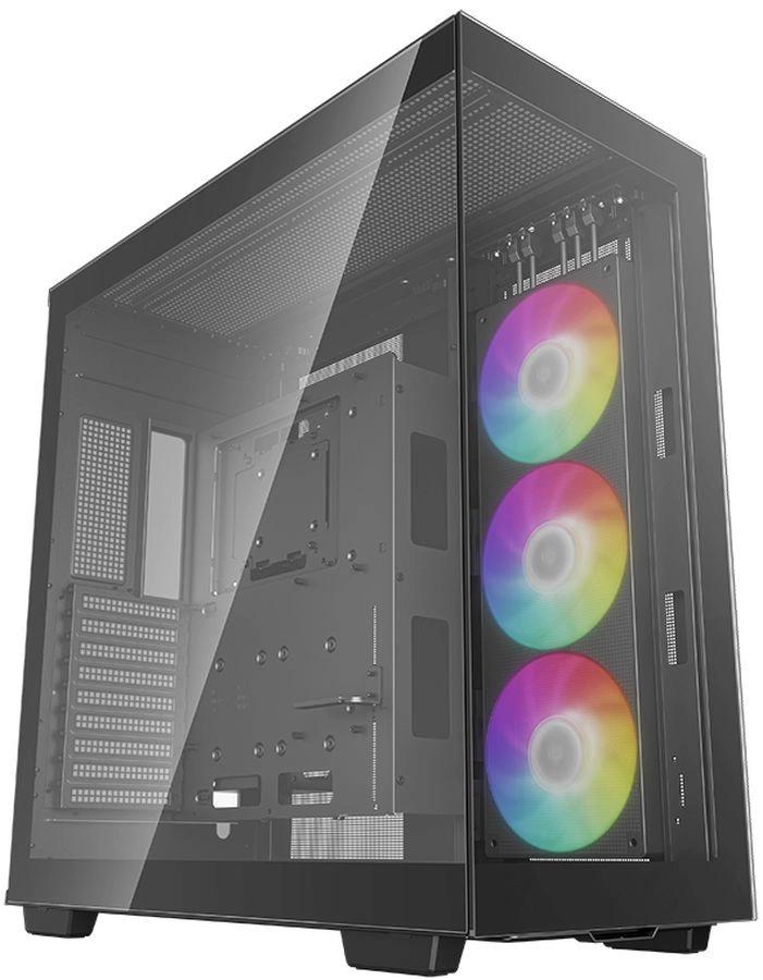 Компьютерный корпус Deepcool CH780 черный (ATX, без БП, ARGb, 4xUSB3.2 Type-A + USB3.2 Type-C) (R-CH780-BKADE41-G-1) MidiTower
