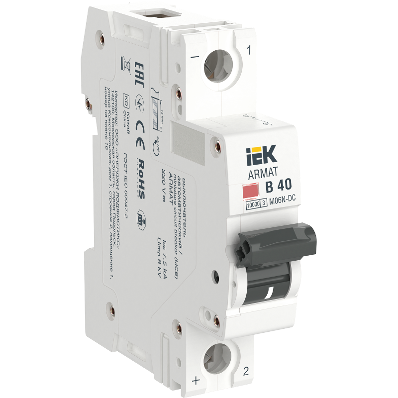 ARMAT Авт. выкл. M06N-DC 1P B 40А IEK