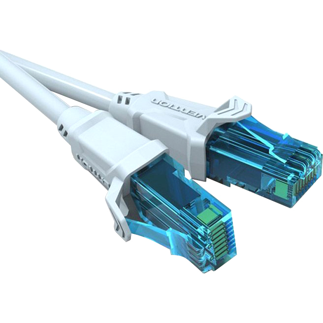 Патч-корд Vention прямой UTP cat.5е, RJ45 - 0,75м. Серый VAP-A10-S075