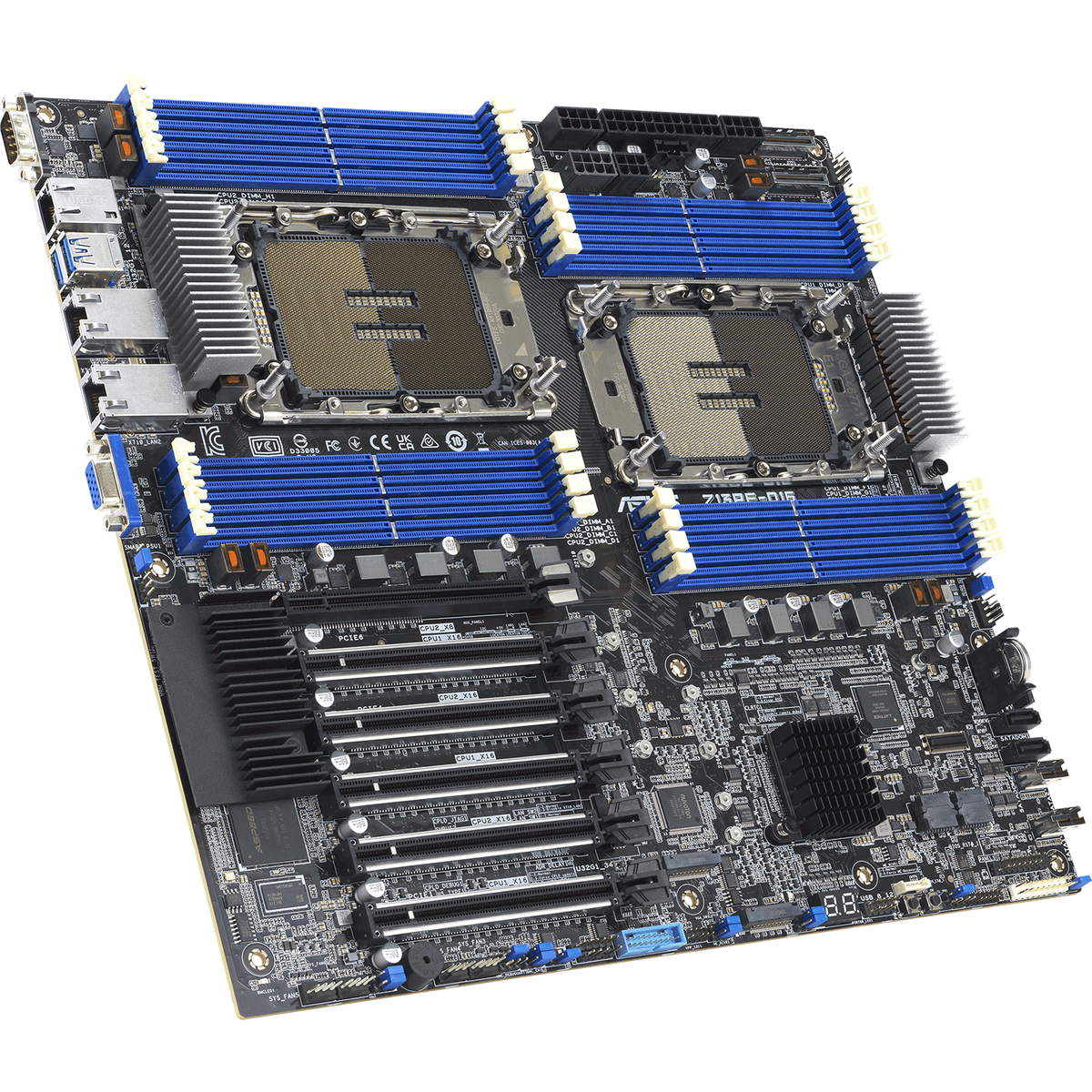 Материнская плата E-ATX ASUS Z13PE-D16 (LGA4677, C741, 16*DDR5, 5*PCIe, 2*M.2, 10*SATA, 2*USB 3.2, VGA)