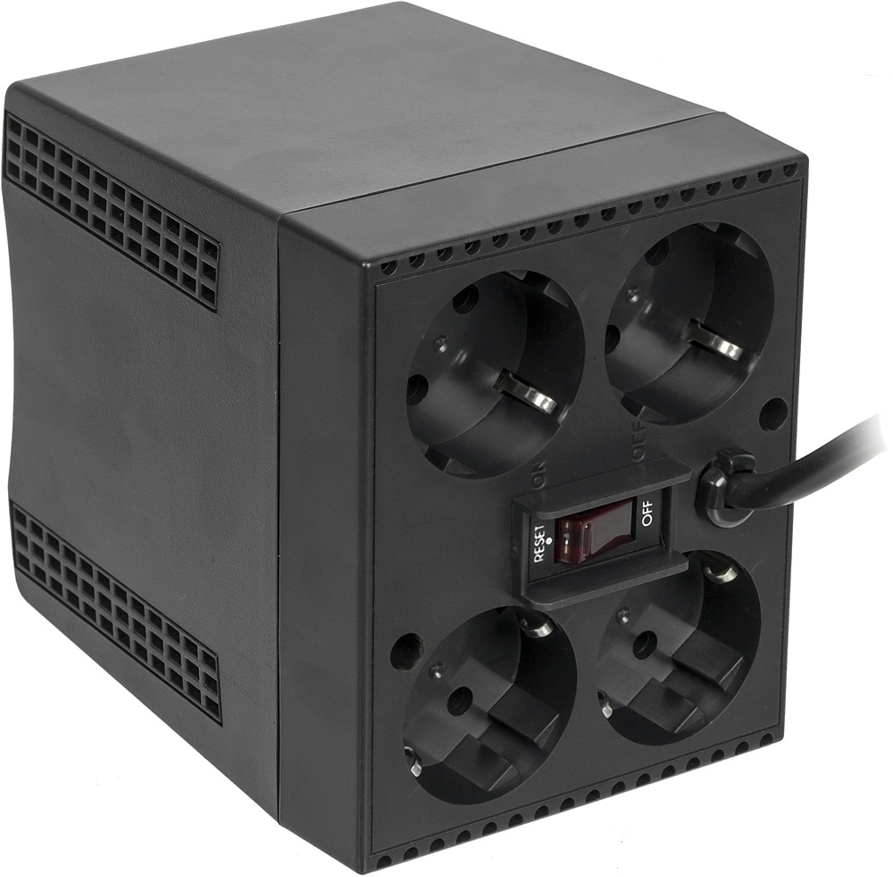 Стабилизатор напряжения/ Powercom TCA-1200 Black Tap-Change, 600W