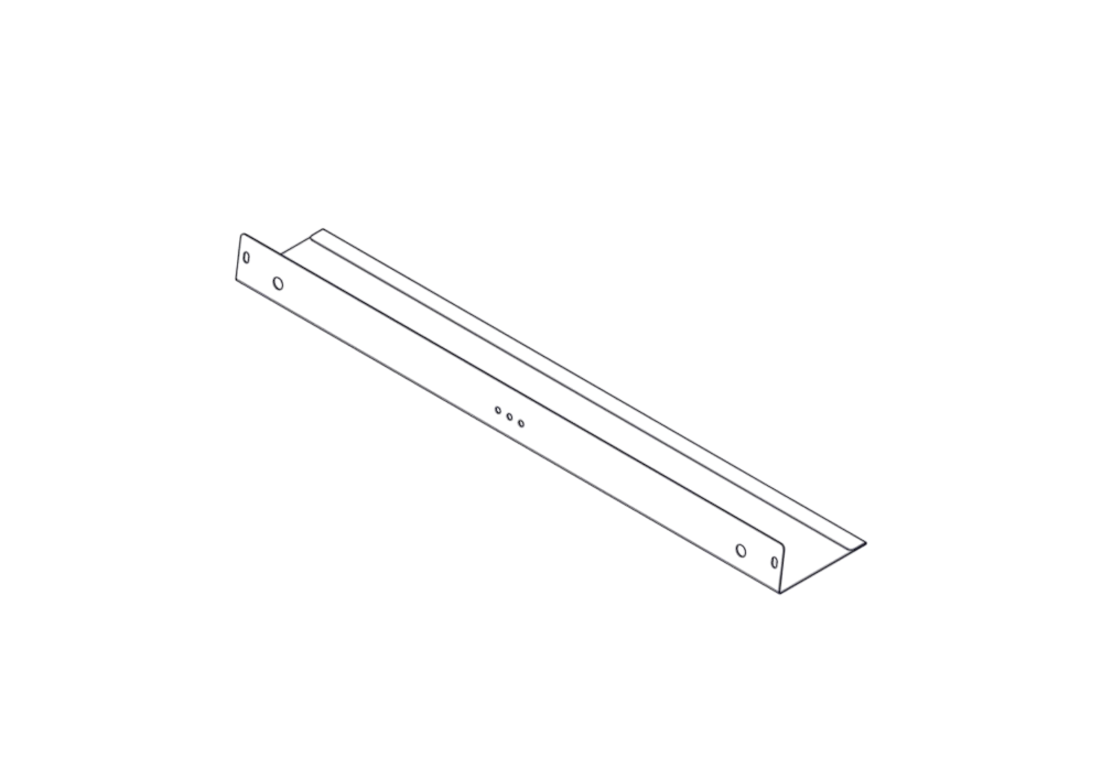 Separator for cable routing Systeme Electric, on the roof of Uniprom Rack cabinets 750mm wide