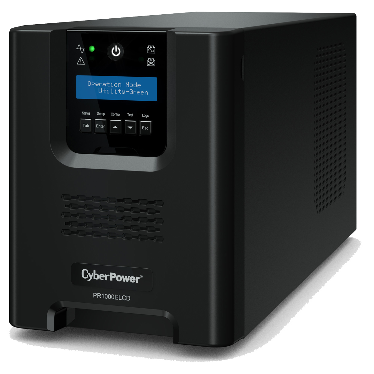 PR1000ELCD - Источник бесперебойного питания, CyberPower, PR1000ELCD, Мощность 1000ВА/900Вт, PR-серия, Линейно-интерактивный, Напольный, LCD/Smart/USB/RS-232/EPO, AVR: 150-301В, АКБ: 12В/12Ач*2 шт., Вых: 8xIEC C13, Чёрный все наши цены всегда включают НДС