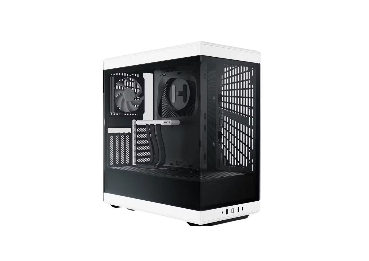 Корпус без блока питания/ Case HYTE Y40, Midi-Tower, TG, no fans, 2xUSB-A 3.2, 1xUSB Type-C, ATX, mATX, mITX Panda