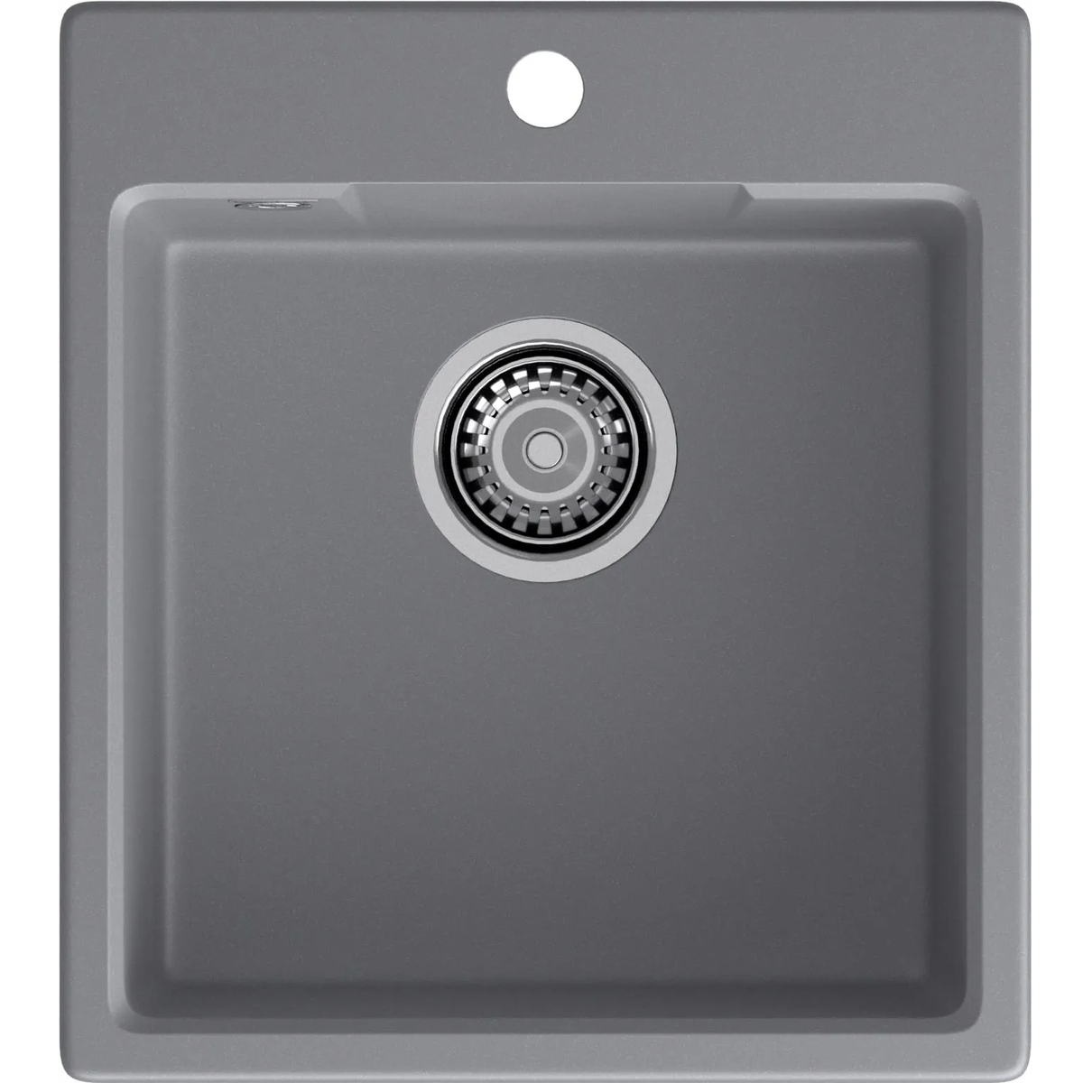 GranFest URBAN 644 dark gray GRANFEST Мойка URBAN 644  1-чаша 440*490мм, монтаж:  врезной, материал: кварц
