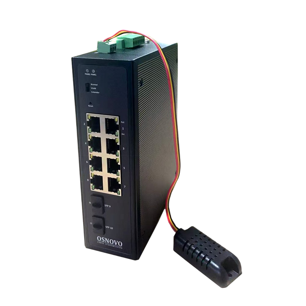 Коммутатор/ SW-80802-IM(port 90W,360W) Промышленный Web-управляемый PoE коммутатор Gigabit Ethernet на 10 портов с функцией мониторинга температуры/влажности. Порты: 2 x GE (10/100/1000BASE-T) с PoE (до 90W) + 6 x GE (10/100/1000BASE-T) с PoE (до 30W)+ 2 x GE  SFP (1000Base-X). Соответствует стандартам PoE IEEE 802.3af/at/bt.