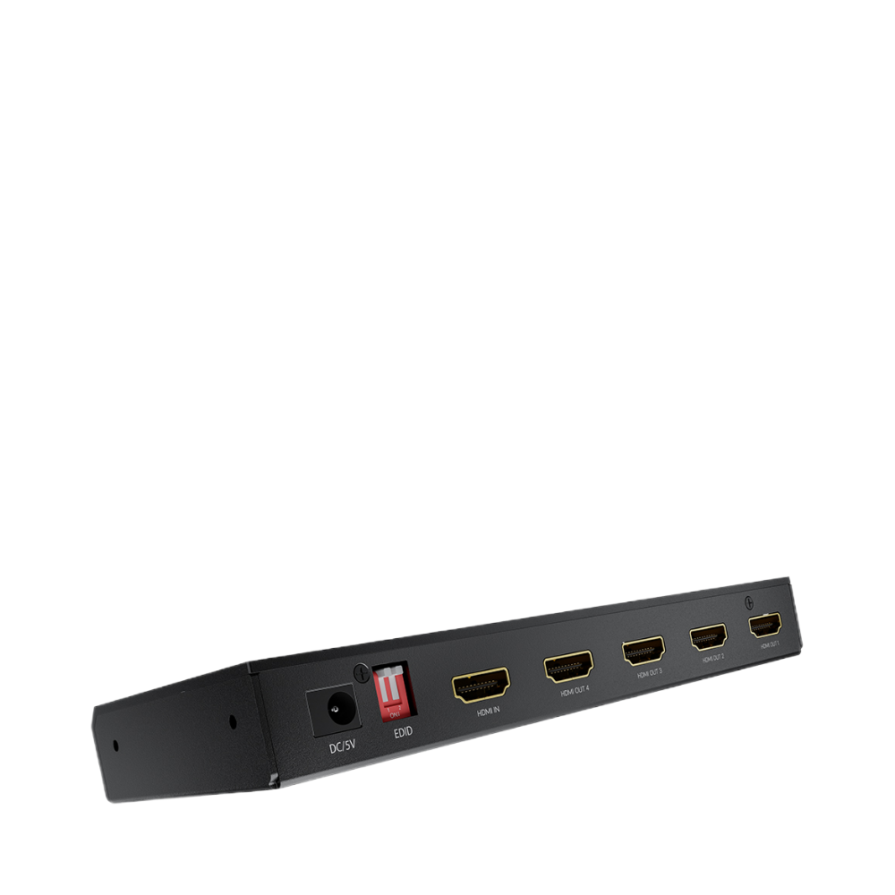 GCR PRO Разветвитель HDMI v2.0, 1 на 4 выхода, 4Kx2K 60Hz, HDCP 2.2, 18Гбит/c, HDR, 4:4:4, EDID