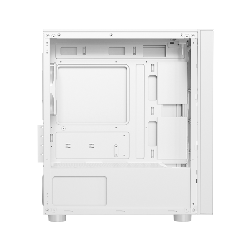 Корпус без блока питания/ Case PCCooler LM300 ARGB WH, Mini-Tower, TG, 1x120mm ARGB, 1xUSB-A 3.0 + 2xUSB-A 2.0, mATX, mITX White