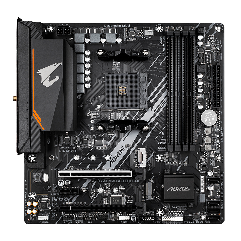 Материнская плата/ B550M AORUS ELITE AX