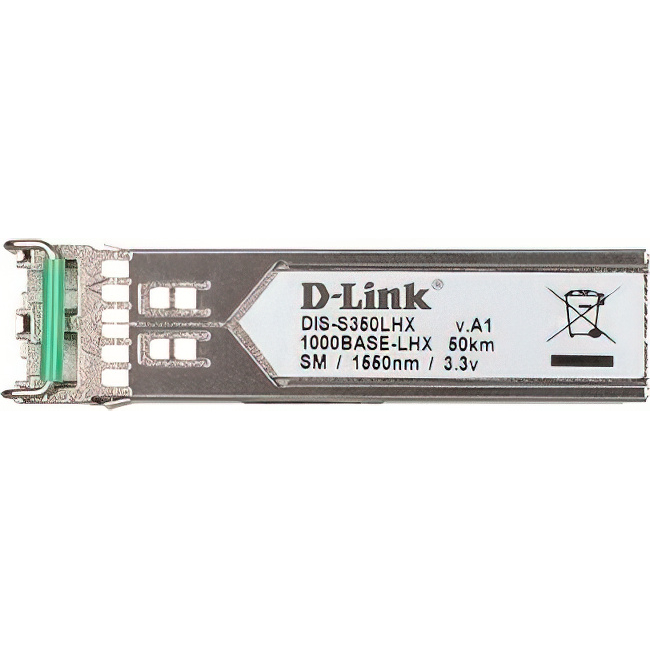 Трансивер/ DIS-S350LHX Industrial SFP Transceiver, 1000Base-LHX, Duplex LC, 1550nm, Single-mode, 50KM, - 40° to 85°C
