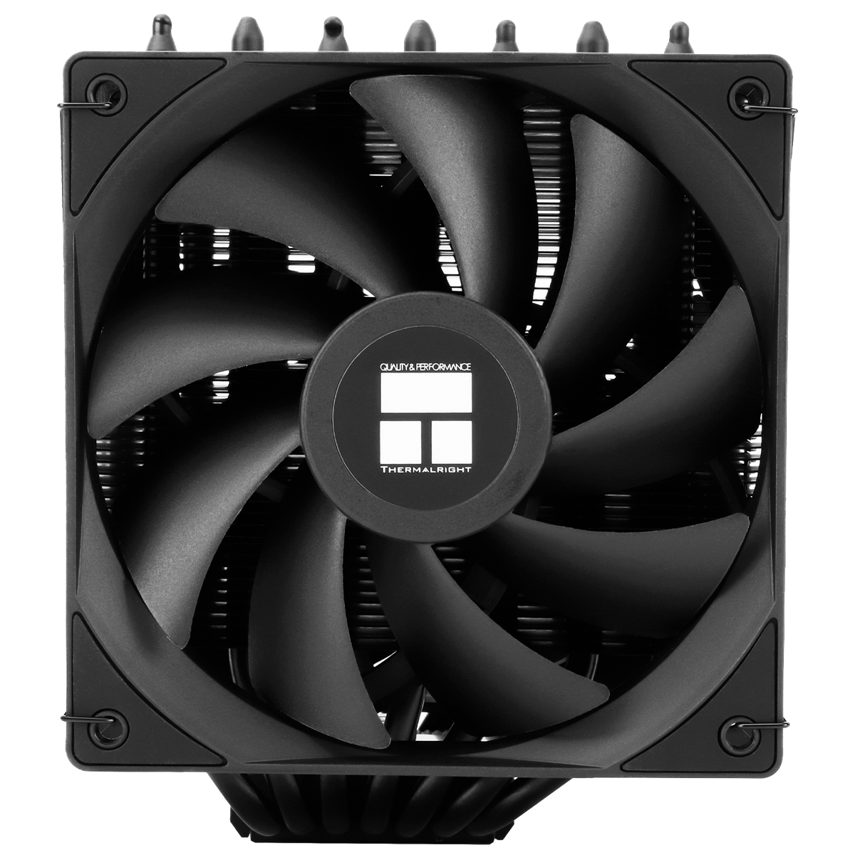 Кулер для процессора/ CPU Cooler Thermalright Phantom Spirit 120 SE Black (4-pin PWM, 154mm, Ni/Cu, 7x6mm, 2x120mm, 66.17CFM, 25.6dBA, 1500RPM, S: 1200, 1700, 1851, 115X, AM4, AM5, silver, black)