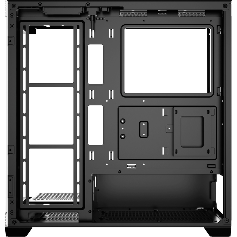 Корпус ПК без блока питания/ Case Ocypus Gamma C72 BK, Midi-Tower, TG, no fans, 2xUSB-A 2.0 + 1xUSB-A 3.0, ATX, mATX, mITX Black