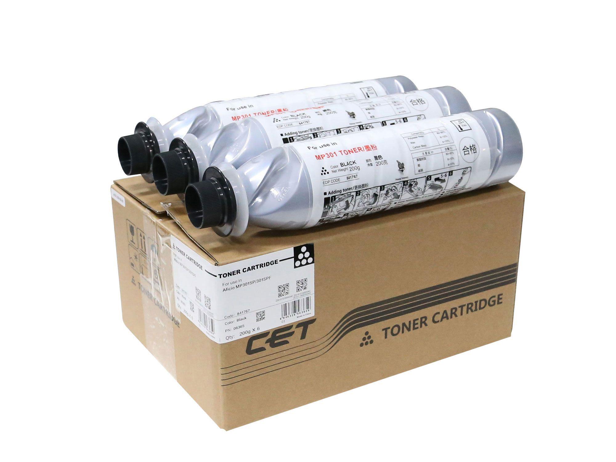 Тонер-картриджи Тонер-картридж (SD3) 841711 для RICOH Aficio MP301SP/MP301SPF (CET), 200г, 8000 стр., CET6365