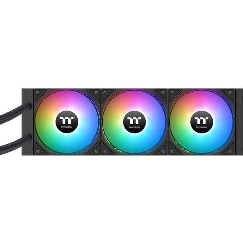 Система водяного охлаждения Thermaltake LA360-S ARGB Soc-AM5/AM4/1200/1700/1851 черный 4-pin 38.35dB Al+Cu LCD 360W Ret (CL-W462-PL12SW-A)