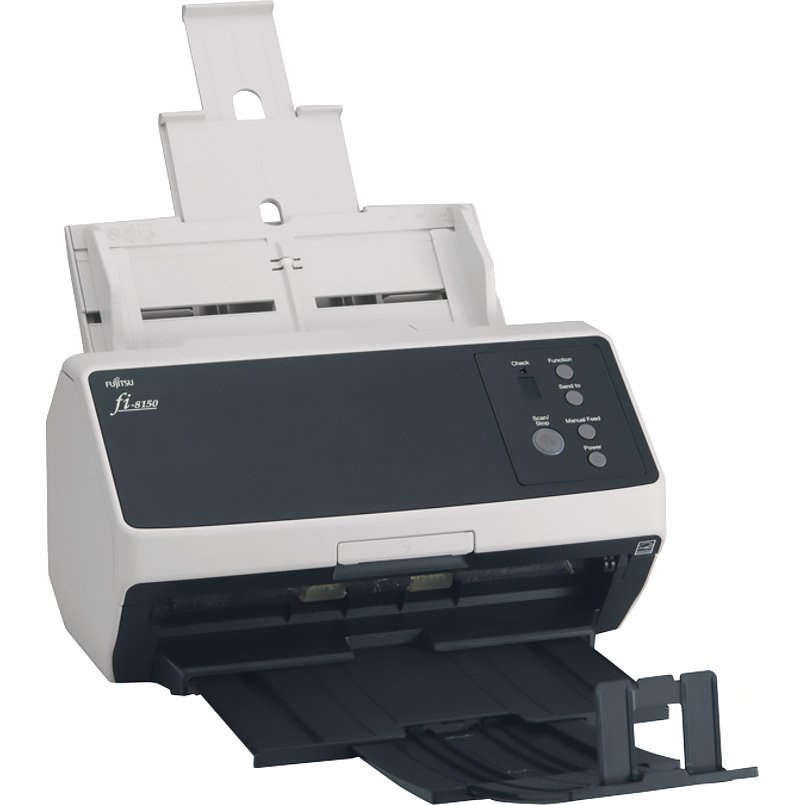 Ricoh(PFU) fi-8150 Документ сканер А4, двухсторонний, 50 стр/мин, автопод. 100 листов, USB 3.2, Gigabit Ethernet/ Ricoh(PFU) fi-8150, Document scanner, A4, duplex, 50 ppm, ADF 100, USB 3.2, Gigabit Ethernet