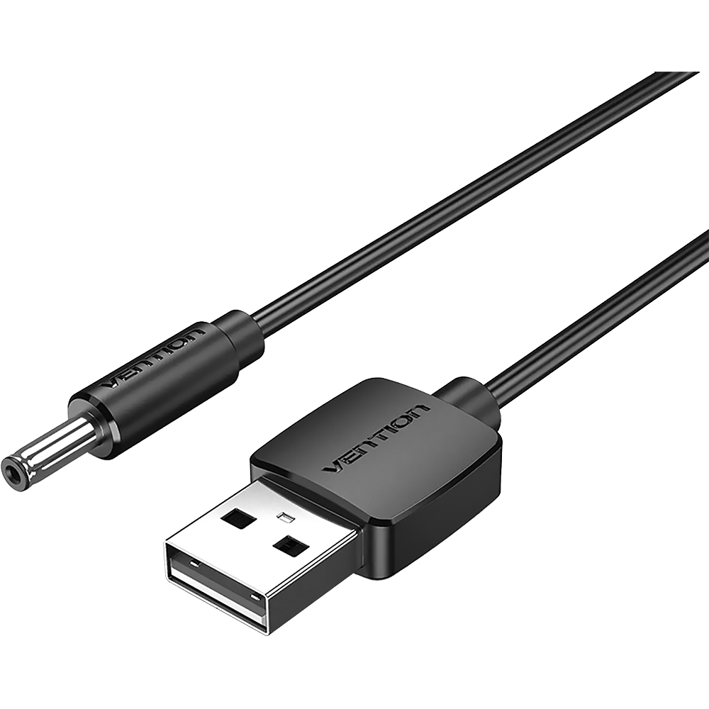 Vention CEXBG Кабель Vention USB AM/DC-jack 3.5мм M - 1.5м Чёрный