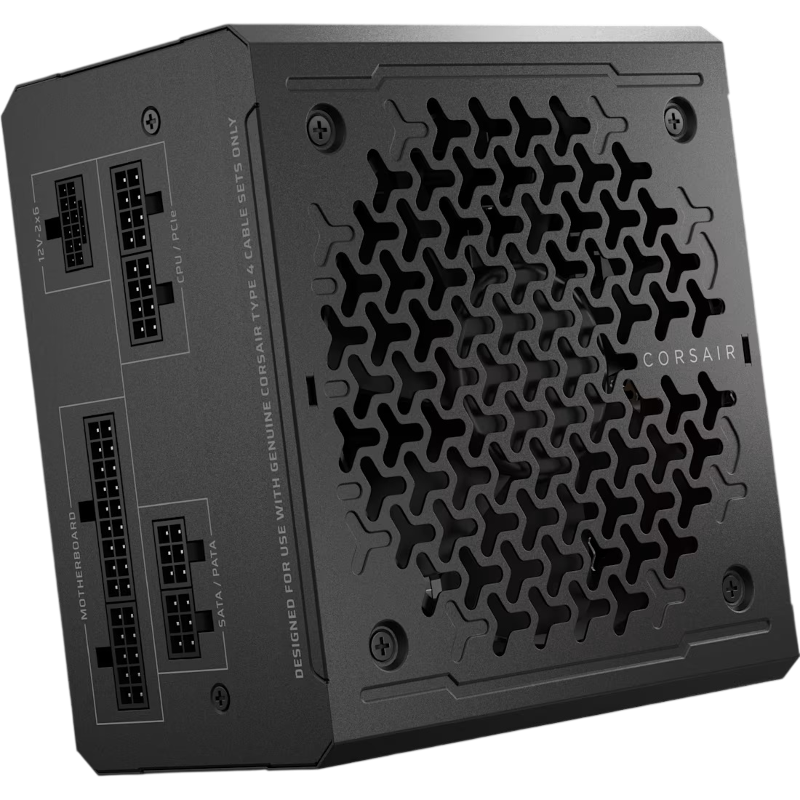 Блоки питания/ Power Supply Corsair RM650e Low-Noise, Model RPS0223, 650W 80+ Gold (ATX, 3.1, PCIe 5.1, Full modular, 1x24(20+4)pin, 1x12V-2x6, 2x4+4-pin CPU +12V (EPS), 2x4-pin Molex, 2x6+2-pin PCIe, 6xSATA3, Active, 140x140mm, 140x150x86mm, APFC, Power cable-EU, black)