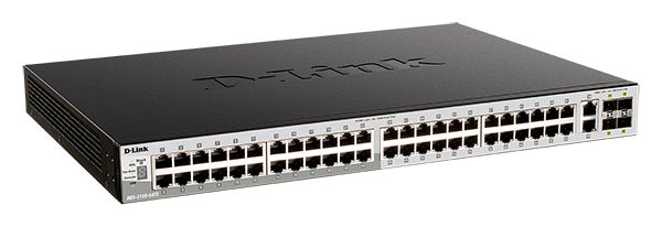 Коммутатор/ DGS-3130-54PS Managed L3 Stackable Switch 48x1000Base-T PoE, 2x10GBase-T, 4x10GBase-X SFP+, PoE Budget 370W (740W with DPS-700), Surge 6KV, CLI, 1000Base-T Management, RJ45 Console, USB, RPS, Dying Gasp