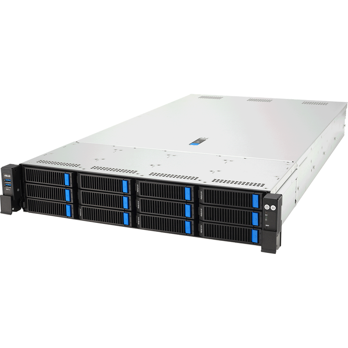 Серверная платформа/ ASUS RS720-E12-RS12U, 2U 2x LGA4710 Intel Xeon 6,32x DDR5 6400/8000, 12x 3.5'' hsb NVME/SATA*/SAS* (*need raid), 10x PCIe slots, 2x M.2 Gen4 2280, 1x Mmg LAN port, 2x OCP 3.0 optional, 1+1 2700W