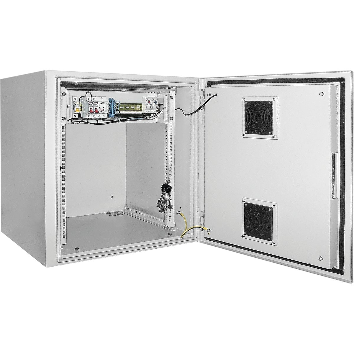 ITK Шкаф уличный 19" 9U 650x600, IP55 металл дверь, серый