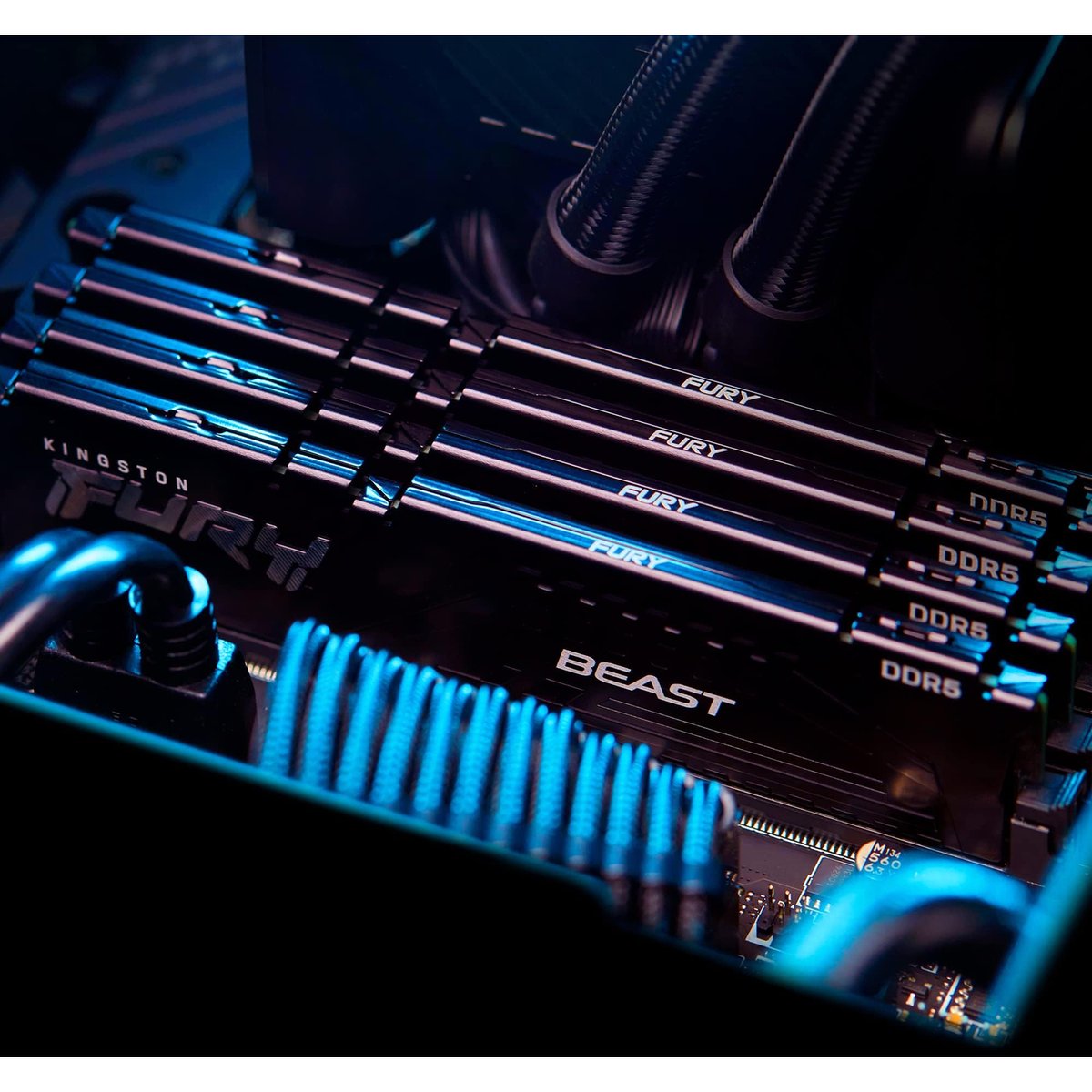 Память оперативная/ Kingston 32GB 6400MT/s DDR5 CL32 DIMM (Kit of 2) FURY Beast Black EXPO
