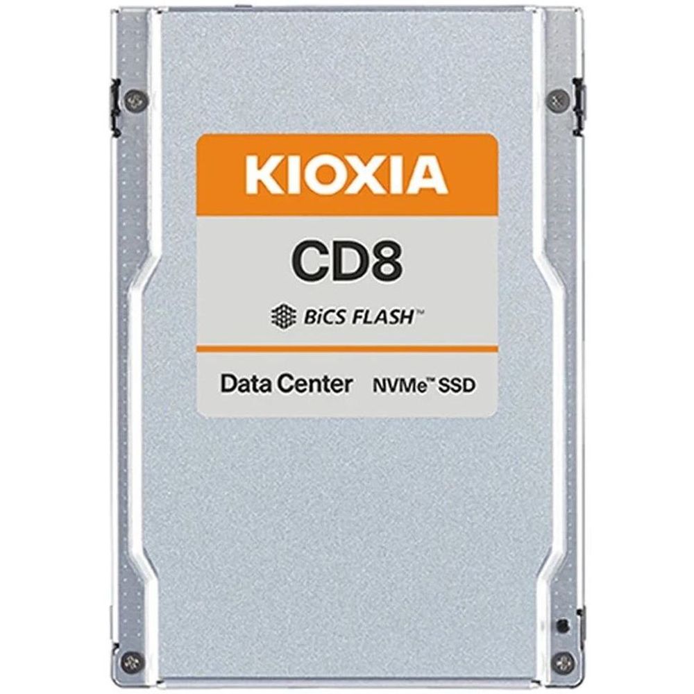 Серверный твердотельный накопитель/ KIOXIA SSD CD8-R, 15360GB, U.3(2.5" 15mm), NVMe 1.4, PCIe 4.0, TLC, R/W 6600/6000 MB/s, IOPs 1050K/195K, TBW 28032, DWPD 1 (12 мес.)