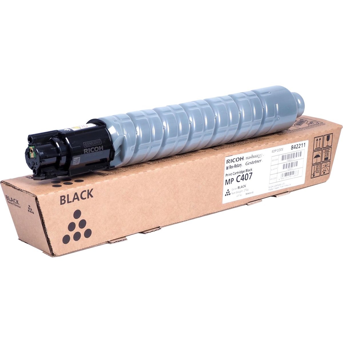 Тонер-картридж тип MP C407 черный (17500 стр) Ricoh Aficio MP C407SPF 842211