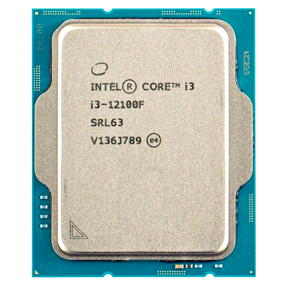 Центральный Процессор Intel Core i3-12100F OEM (Alder Lake, Intel 7, C4(0EC/4PC)/T8, Performance Base 3,30GHz(PC), Turbo 4,30GHz, Max Turbo 4,30GHz, Without Graphics, L2 5Mb, Cache 12Mb, Base TDP 58W, Turbo TDP 89W, S1700) (CM8071504651013) {98}
