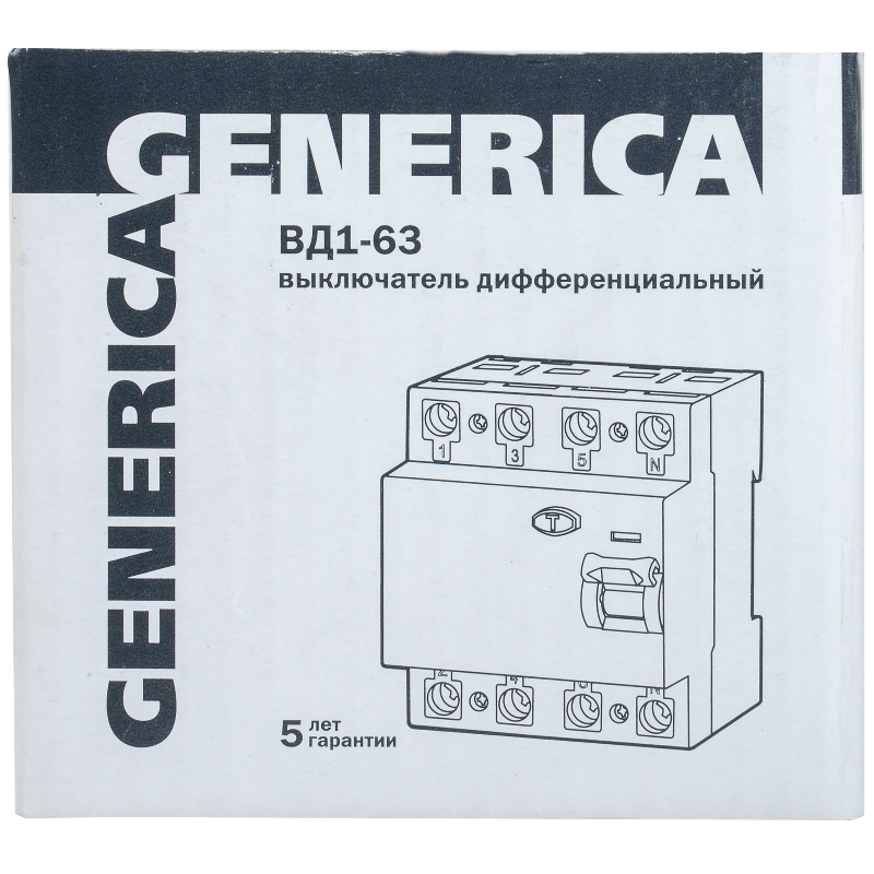 УЗО ВД1-63 4Р 32А 30мА GENERICA