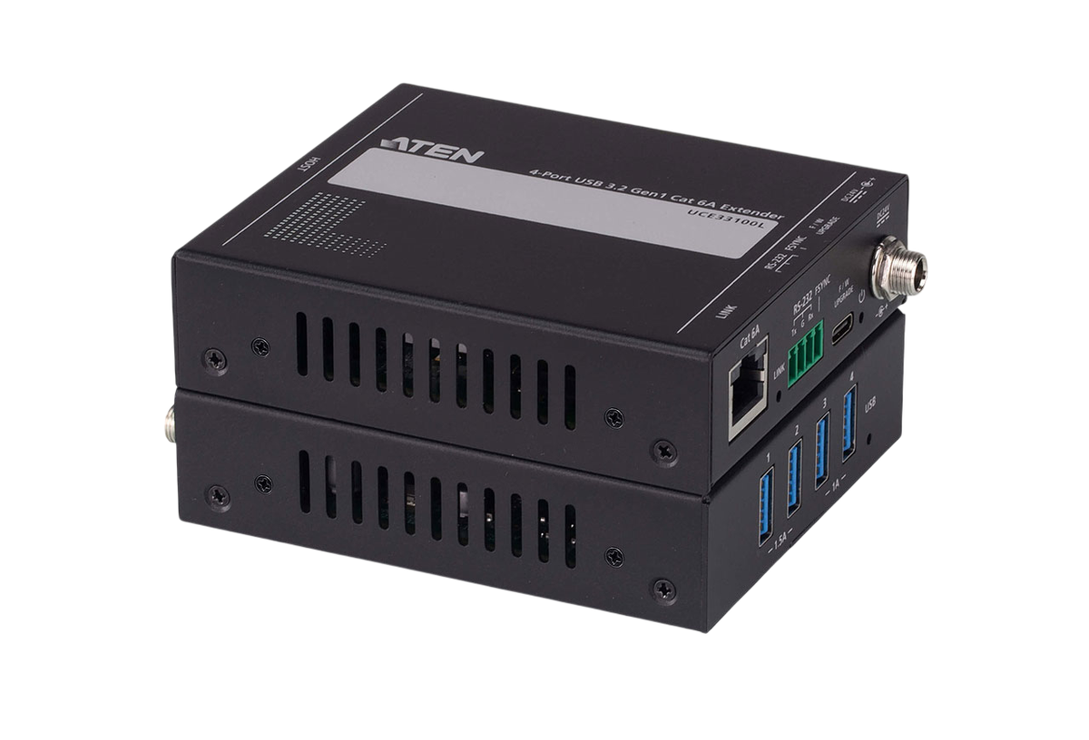 4-портовый удлинитель USB 3.2 Gen 1 по кабелю Cat 6A (до 100 метров)/ 4-port USB 3.2 Gen 1 Cat 6A Extender(100m)