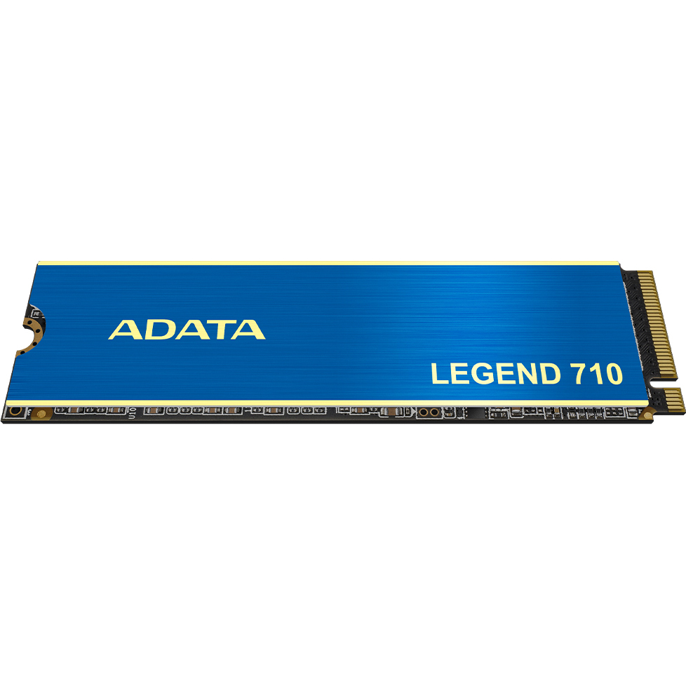 Твердотельный накопитель/ ADATA SSD LEGEND 710, 2048GB, M.2(22x80mm), NVMe 1.4, PCIe 3.0 x4, 3D NAND, R/W 2400/1800MB/s, IOPs 200 000/150 000, TBW 520, DWPD 0.23, with Heat Sink (3 года)