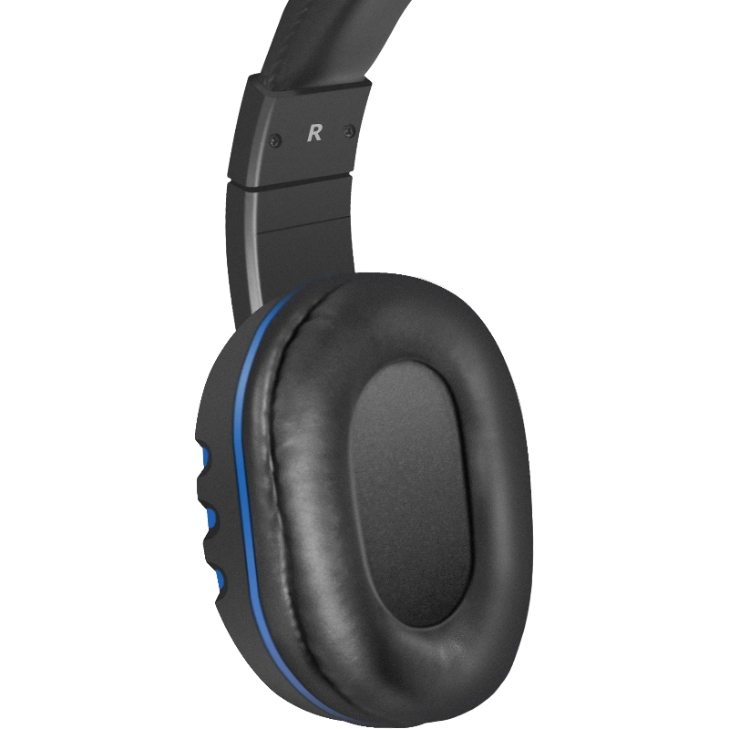 Defender Игровая гарнитура Warhead G-160 черный+синий, кабель 2,5 м