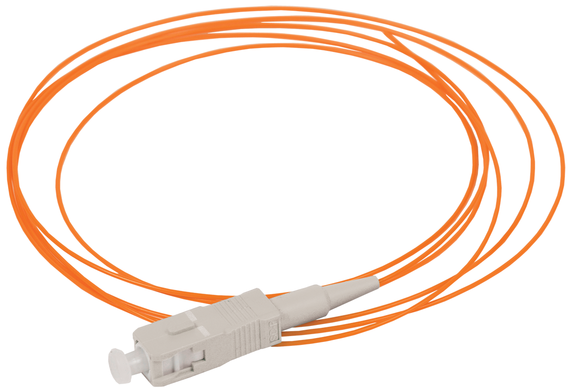 Оптический пигтейл, (MM), (MM), 50/125 (OM2), SC/UPC, LSZH, 1,5м