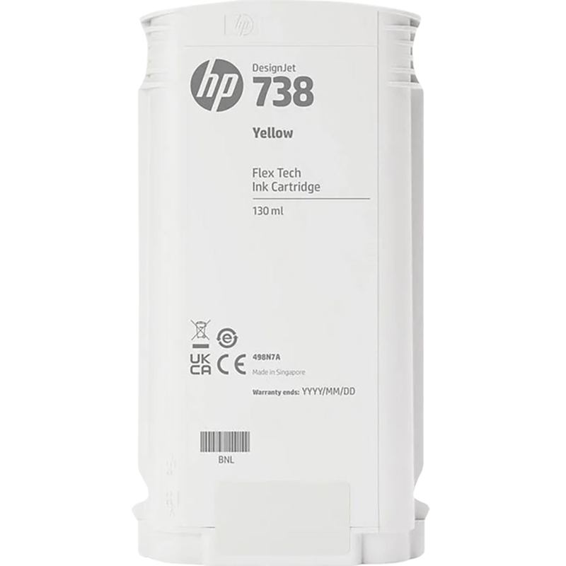 Картридж/ HP 738 130-ml Yellow DesignJet Ink Cartridge