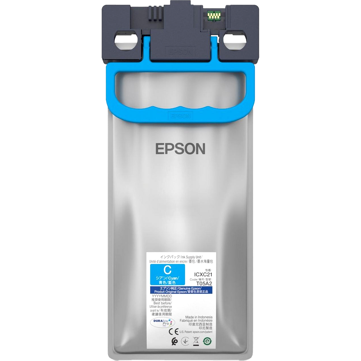 C13T05A20N - Контейнер с голубыми чернилами Epson C13T05A20N WORKFORCE PRO WF-C87XR CYAN XL INK SUPPL, ресурсом 20 000 стр.