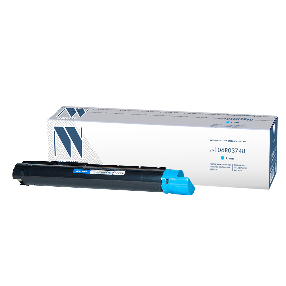 Картридж лазерный NVPrint совместимый NV-106R03748 Cyan для Xerox VersaLink C7020/C7025/C7030 (16500k)