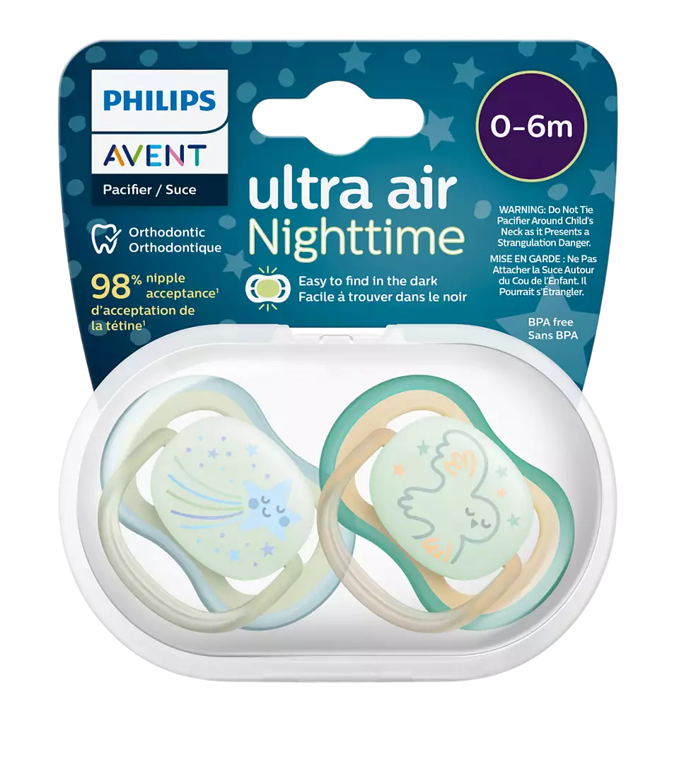Пустышка Philips SCF376/18, ultra air, 0-6 мес., 2 шт.