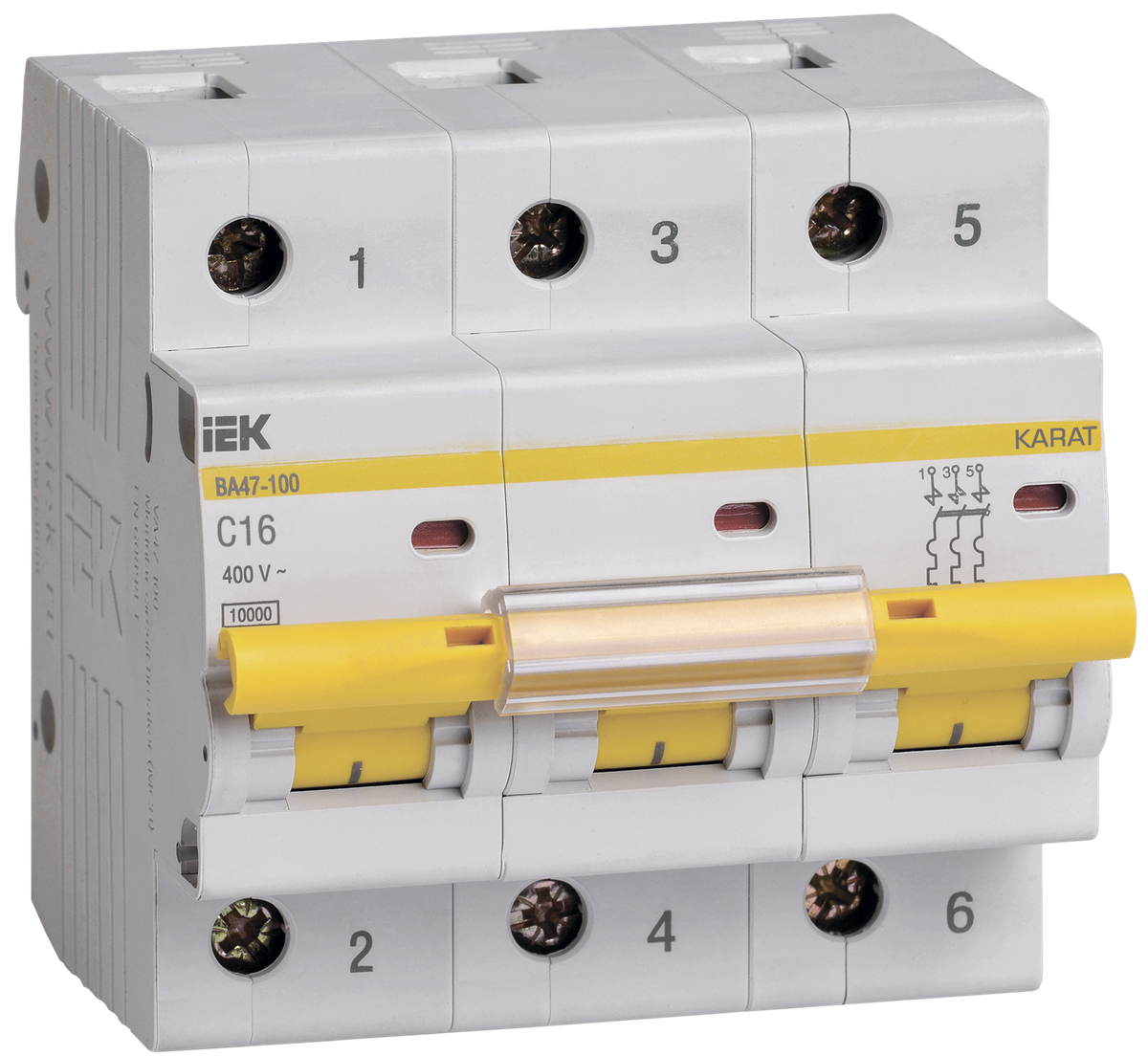 KARAT Авт. выкл. ВА47-100 3P C 16А 10кА IEK