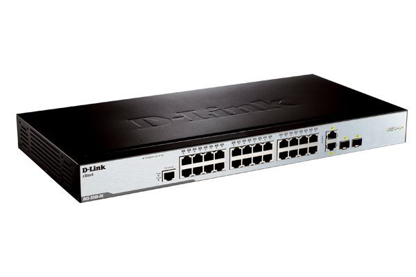 Коммутатор/ DES-3200-26_RFB/C1 Refurbished unit, clean, fully tested, well-packed with power cable and 19' rack mounts.Managed L2 Switch 24x100Base-TX, 2xCombo 1000Base-T/SFP, Surge 6KV, CLI, RJ45 Console, Dying Gasp, H/W C1.